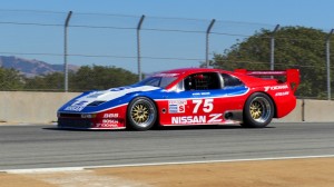 Legendary racer Steve Millen and his No. 75 Nissan 300ZX take to the track in Monterey