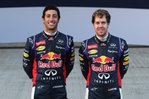 Sebastian Vettel (right) and Daniel Ricciardo