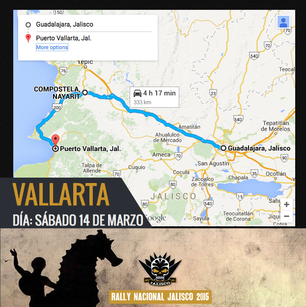 Mapa Gdl-Vallarta