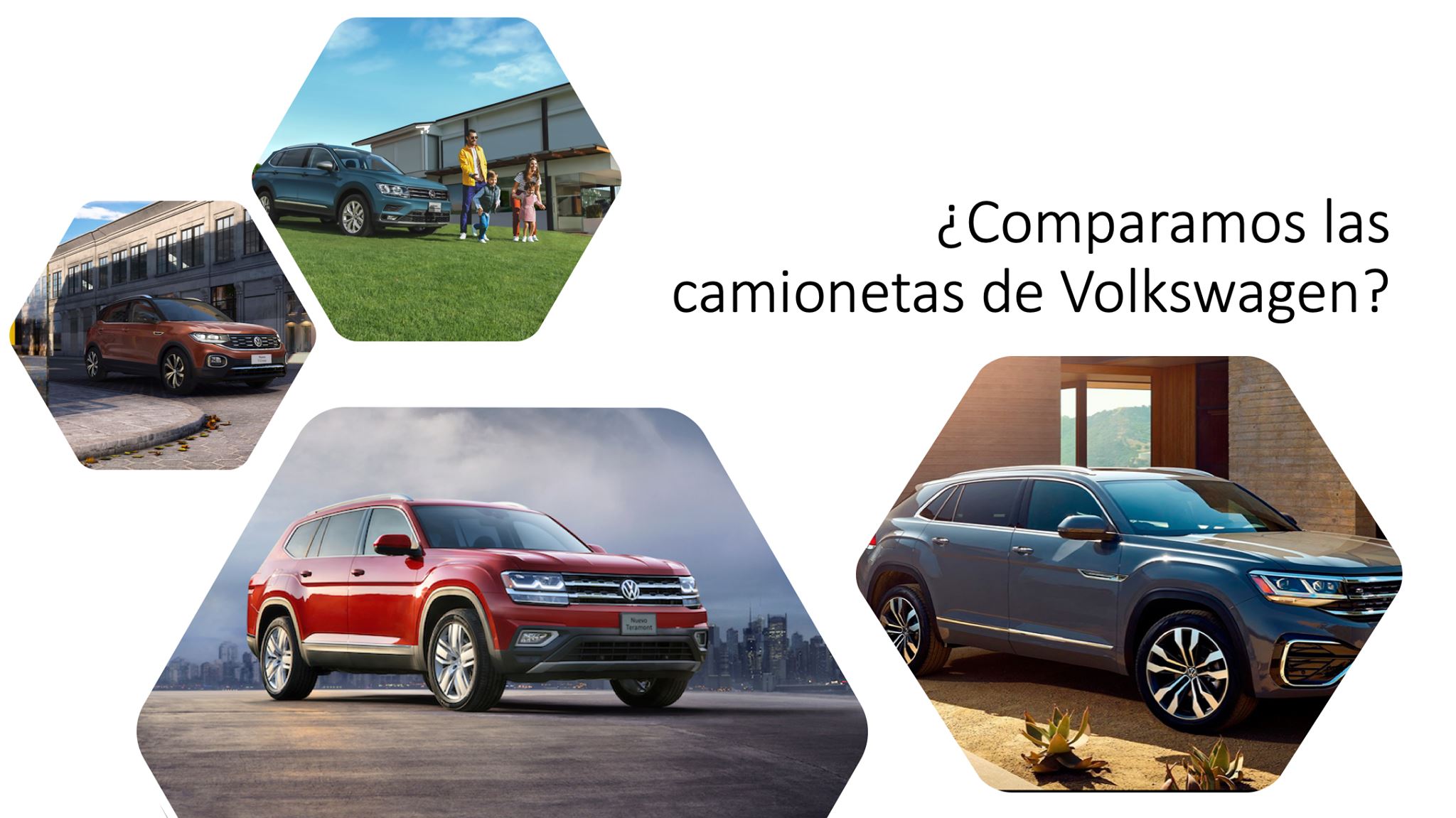 Comparativa los SUV de Volkswagen camionetas de VW en Mexico