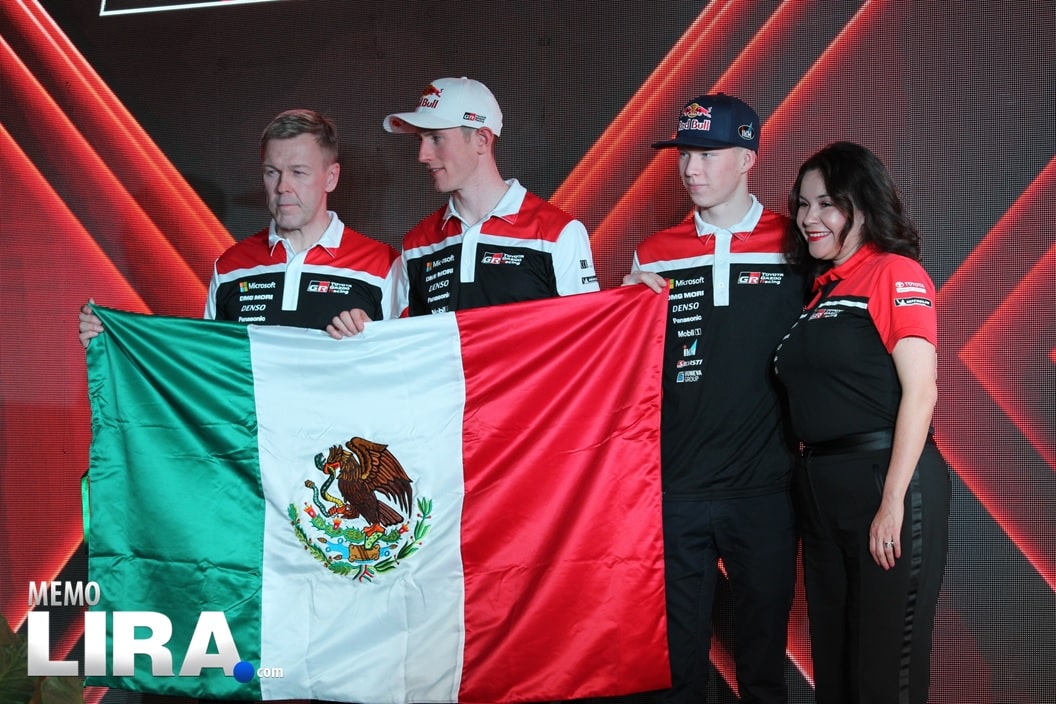 Toyota calentando motores para el Rally México