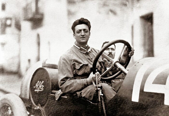 Enzo Ferrari at the Targa Florio 1920 