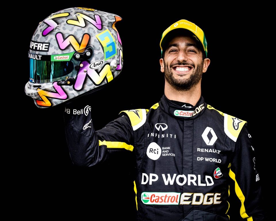 Ricciardo en contra de la parrilla invertida