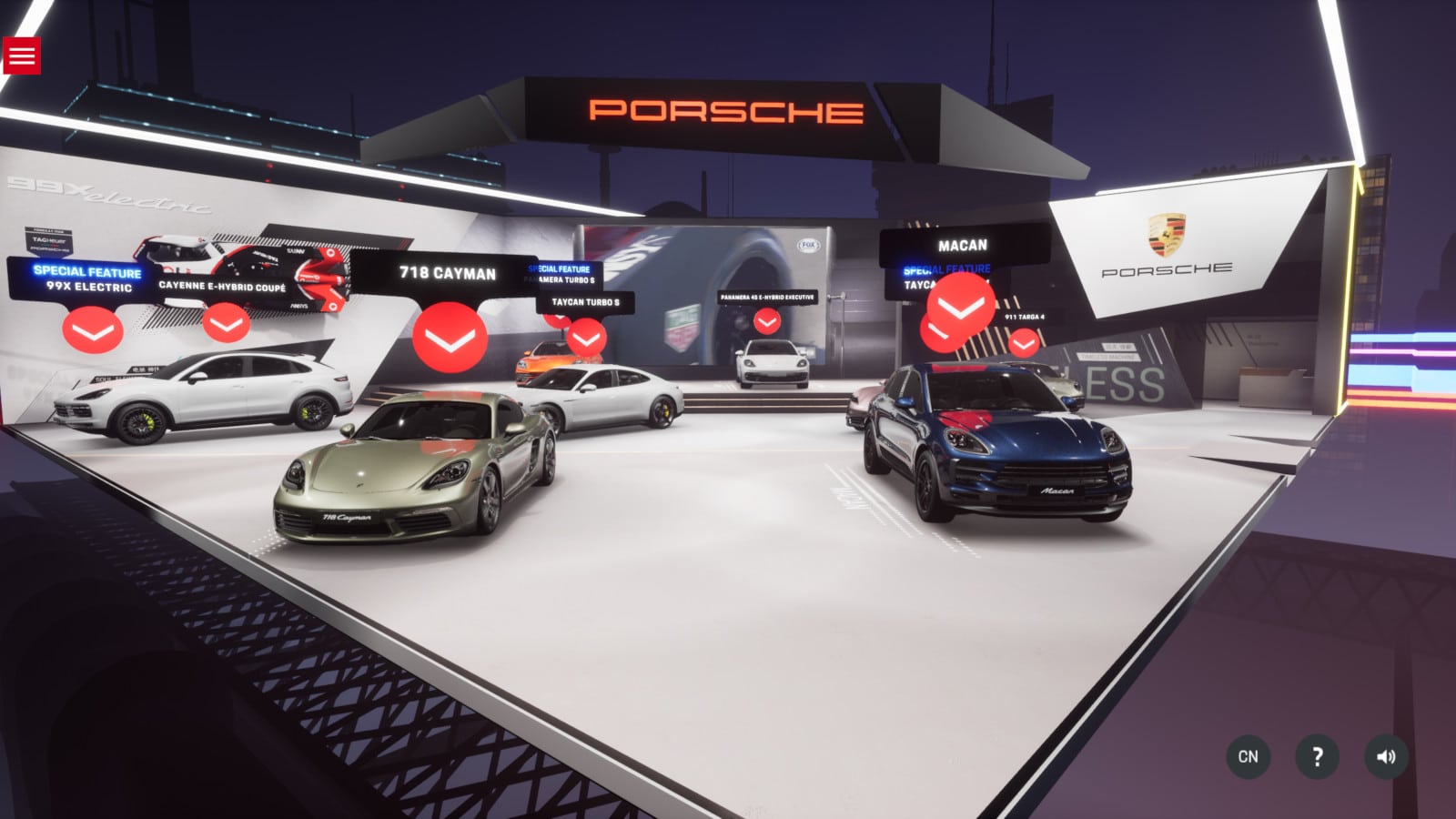 Porsche exhibe sus modelos de manera real y virtual en Beijing