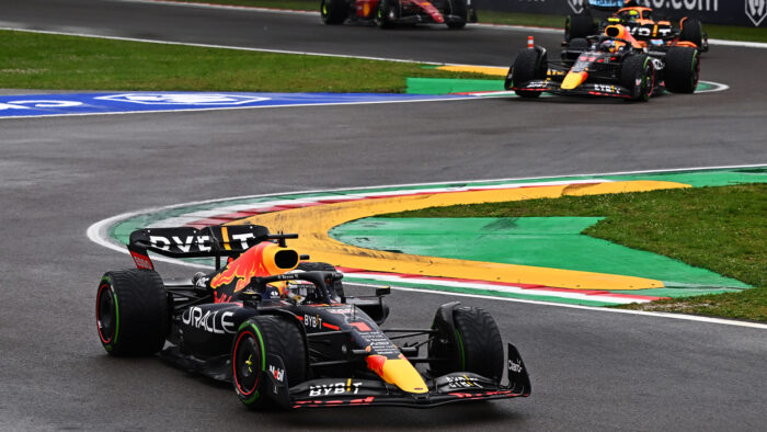 Verstappen y Pérez en el podio en Imola, 1-2 para Red Bull Racing