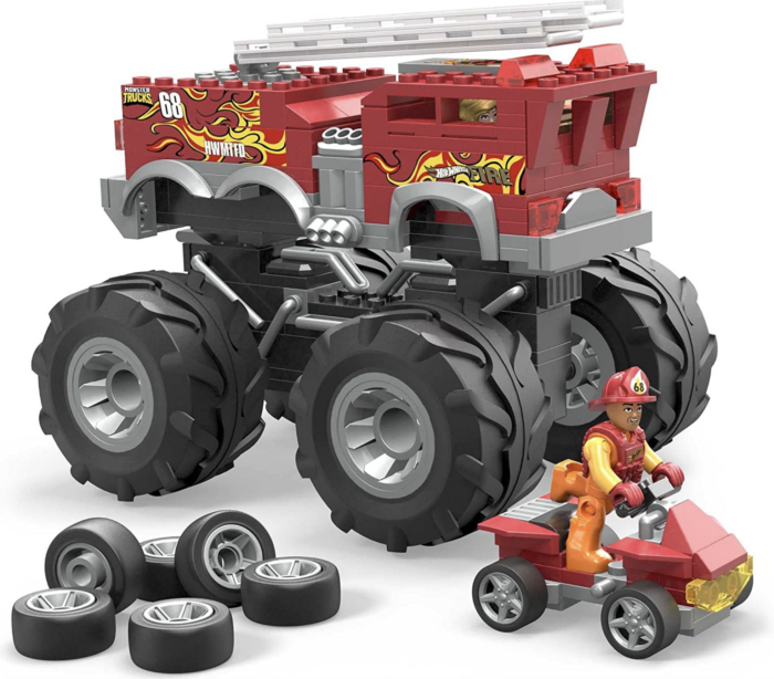 MEGA Hot Wheels 5-Alarm & ATV Monster Truck